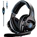 Produktbild SADES SA819 Gaming Headset Noise Cancelling Spiel Kopfhörer für Xbox One/PC / PS4 / Xbox eins/Laptop / Computer/iPad und Smartphone. (Blau)