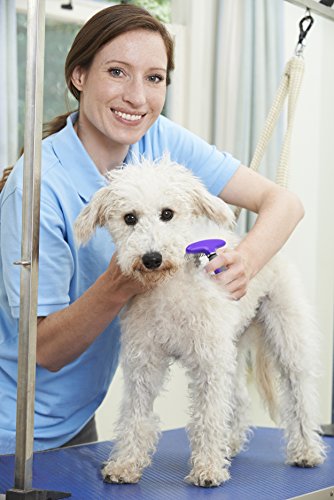 Rounded-Blade-Undercoat-Dematting-CombRake-by-Hertzko-Long-Blades-with-Safety-Round-Ends-Great-for-Cutting-and-Removing-Dead-Matted-or-Knotted-Hair-from-Cats-Dogs