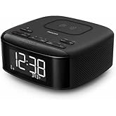 Philips R7705/10 Radiowecker DAB+/UKW Digitalradio (Bluetooth, Doppelter Alarm, Sleep Timer, Automatische Zeitsynchronisierun