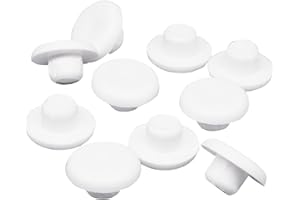 SKIR'CO Tapones de Plástico Blanco (20 Unidades) - 4 mm Para Agujeros de Taladro y Tornillos en Muebles