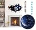 Zooarts 3D Outer Space Astronaut Wall Stickers Removable Wall Decals Art Decor Vinyl Kids Child Room Mural