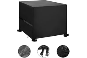 Callni Outdoor Garden Furniture Covers with Windproof Closure Buckle, Waterproof Table Cover 420D Heavy Duty Oxford Fabric, Cube Rattan Furniture Cover for Patio Set Bistro Sofa 70X70X70cm