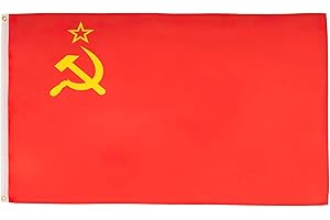 AZ FLAG Bandiera URSS 150x90cm - Gran Bandiera Rossa Comunista - Russia 90 x 150 cm Poliestere Leggero - Bandiere