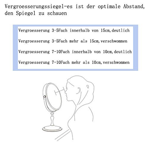 LED Beleuchtet wunderschöne Kosmetikspiegel 1+10F, JLL29-10 - 5