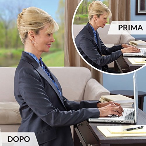 Corrector postural para sujetar los hombros, corregir la zona lumbar, combatir el dolor cervical, lumbar, la espalda encorvada y los dolores musculares. Unisex.