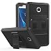 Produktbild MoKo Samsung Galaxy Tab A 7 Hülle - [Heavy Duty] Ganzkörper-Rugged Hybrid Stand Cover Schutzhülle mit integriertem Displayschutz für Samsung Galaxy Tab A 7.0 SM-T280/SM-T285 2016 Tablet-PC, Schwarz