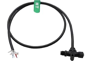 HangTon NMEA 2000 nätverk elektrisk strömkabel T-stycke T-anslutning 5 stift för marin båt, Lowrance, Garmin, Airmar, Maretro