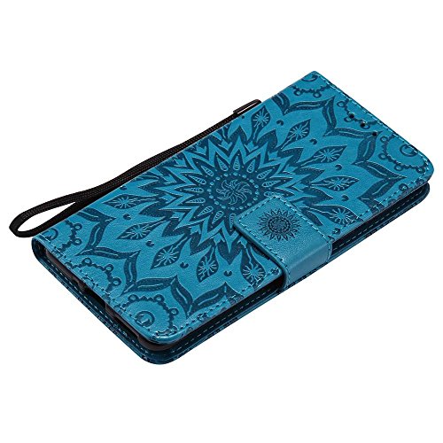 Nokia 5 H  lle  Dfly Premium Slim PU Leder Mandala Blume Pr  gung Muster Flip H  lle Bookstyle Stand Slot Schutzh  lle Tasche Wallet Case f  r Nokia 5
