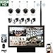 Produktbild 'Sibo® Upgrade 4 Kanal 960P Kameras mit System-Kameras IP Wireless IR-Cut mit Nachtsicht 1,3 Megapixel, 10,2 Display LED WiFi 1080P mit Festplatte von 1 TB, Material metallisch-Typ Desktop sb-wifiled04-ts960p-1tb