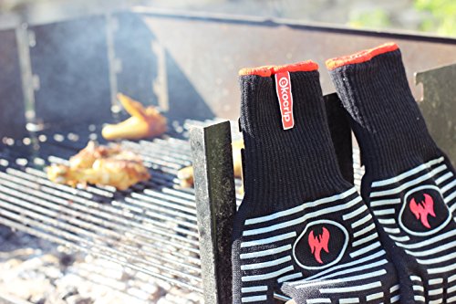 Ekocrip Grillhandschuhe / Premium Ofenhandschuhe bis 250 °C hitzebeständig - 4