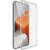 Ehr. Xiaomi Redmi Note 13 Pro Plus ile Uyumlu Kamera Korumalı Darbe &Ouml;nleyici Ultra Slim TPU Şeffaf Silikon Kılıf (Şeffaf, Xia