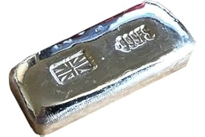 PURE SCOTTISH SILVER Union Jack 1 Troy Oz Silver bar - hand pour