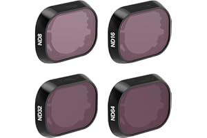 Uvafly Mini 4 Pro ND-Filter, Neutraldichtefilter, Kameraobjektivfilter-Set für DJI Mini 4 Pro Drohnenzubehör, 4er-Pack (ND8/ND16/ND32/ND64) – Kunststoffversion