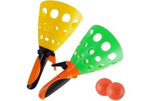 Toyvian Bolas De Lanzamiento Juguetes De Juguete Pop Juegos De Pelota con Cestas De Captura Bolas Juegos De Interior Al Aire Libre Actividades para Niños Actividades Al Aire Libre En Jardines