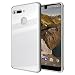 Produktbild TUDIA [GLOST] Leichtgewichtler [Ceramic Feel] TPU Bumper Stoßdämpfende Abdeckung mit [Tempered Glass Back Panel] Hülle für Essential Phone PH-1 (Weiß)