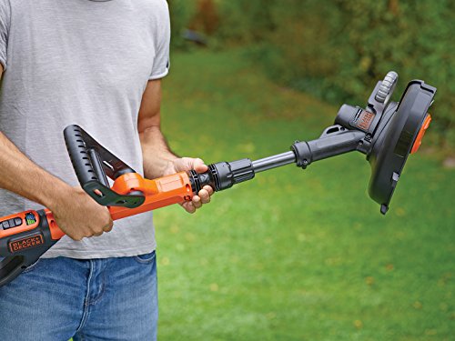 Black+Decker 18V 4.0Ah Akku-Rasentrimmer, Powercommand, EasyFeed, inkl. Akku und Ladegerät, 30cm Schnittbreite, STC1840EPC, schwarz orange - 5