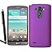 Produktbild Stylisches Slim Dünne Hartschale Armour Schutzhülle für LG G4 + Displayschutzfolie + Stylus violett