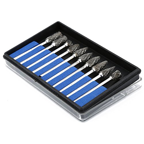 Dophee 10pcs Wolframstahl Schleifkopf Craft Werkzeug Gravieren Schnitzen für Dremel Drehwerkzeug - 2