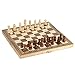Produktbild Hykis Holz-Schachspiel International Chess faltbare Backgammon Set Entertainment Spiel Schach-Set mit Klappbrett