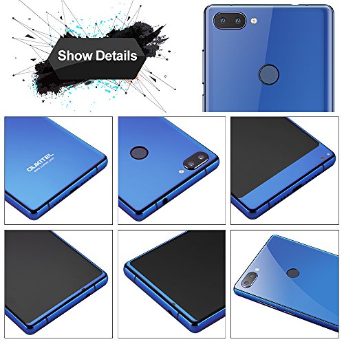 OUKITEL Mix 2 Smartphone 4G Android 7.0 (Helio P25 OctaÂ Core 2.39GHz, 5.99â€ FHD+ LTPS 18:9 Schermo, 6GB RAM 64GB ROM, 21MP+2MP+13MP Camera, Fingerprint ID, Dual SIM, 4080mAh Batteria, OTG, OTA) Blu