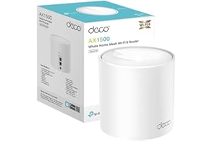 [Nuevo] TP-Link Deco X10(1-Pack)|AX1500 Whole Home Mesh Wi-Fi 6 System-Cobertura hasta 360 m2, 3X Puertos GigabIt por Unidad, Banda 160MHz Canal, ODFMA, 1024QAM, Color Blanco