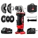 Produktbild NoCry 20V 125 mm Akku Winkelschleifer Set mit 10.000 U/min max. Drehzahl; Inklusive 20V 4,0 Ah Lithium-Ionen Akku, Schnellladegerät, Tragetasche und 7 Accessoires