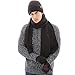 Produktbild ANLW Unisex 3 Piece Winter Beanie Hat Scarf & Glove Matching Set, Hut and Circle Scarf Set Wool Lining, Skin-Friendly, for Winter Outdoor Sports,Brown