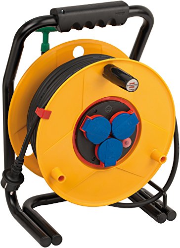 Preisvergleich Produktbild Brennenstuhl Brobusta ROL´UP Bretec IP44 Gewerbe- / Baustellen-Kabeltrommel (40m - Spezialkunststoff, Baustelleneinsatz und Einsatz im Außenbereich, Made In Germany) gelb