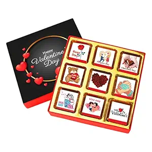 Happy Valentine Day Chocolate Gift Box for Girlfriend, Boyfriend, Wife & Husband