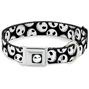 Buckle-Down DC-WDY036-WL DYAY Jack Expression8 Full Color Dog Collar, WIDE-Large/18-32