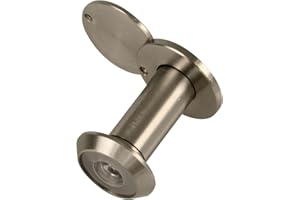 Amig - High Security Door Viewer with Super Angle Lens, Scratch-Resistant, Easy Installation, For Interior and Exterior Doors, Matt Chrome, Diameter 14 mm, Door Thickness 35-60 mm