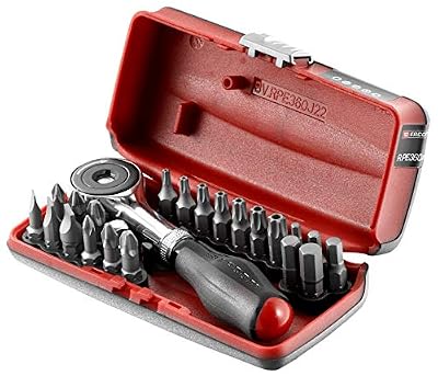 Facom Coffret porte embout à cliquet manche rotatif + 22 embouts de vissage R.PE360J22PB