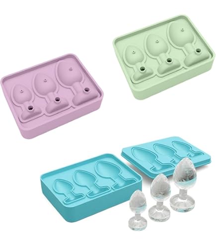 Bac A Glacon Drole Moules à Chocolat Pour Gâteaux Et Pâtisseries Moule Silicone Rigolo Moule A Glacon Faites Vos Propres Glaçon Pour Noel Club Fête Anniversaire, Cadeau Drole Homme Femme (Lila