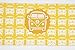 Taftan Top Sheet Little Van for Bassinet (100 x 80  cm, Yellow)