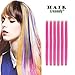 Creamily 6 Pieces of Hot Pink 20" Inches Multi-colors Party Highlights Clip in Synthetic Hair Extensions