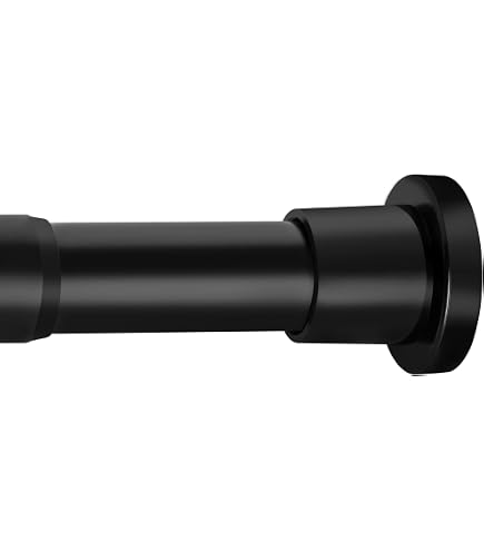 Lot De 26 Anneaux De Rideau De Douche Noirs | Diamètre 4 Cm | Plastique Résistant | Design à Pression | Pour Tringles Standard