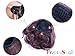 PRETTYSHOP Up Do Hair Bun Topknot Knot Scrunchy Scrunchie Hair Piece Pony Tail Elegant Lovely (dark brown 2/33)
