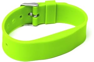 Gelikom 3 Stück RFID Armband SILA09a EM4200 (neongrün)