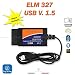 Produktbild Mini ELM327 OBD2 16 Pin Version 1.5 A Instrument Scanner-Diagnose Auto Scanner Diagnose Schnittstelle mit USB Kabel