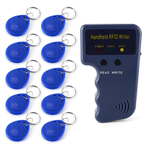XCSOURCE® Handheld 125KHz RFID Kopierer/Writer/Leser/Duplicator + 5pcs beschreibbare Tags Keyfobs HS819