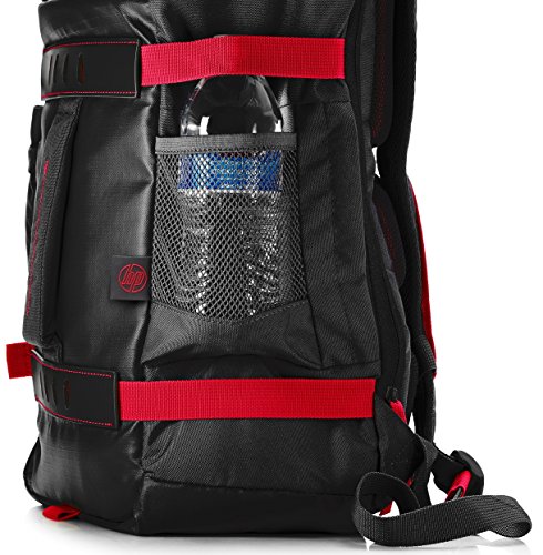 HP Odyssey Rucksack  39 62 cm 15 6 Zoll  f  r Notebooks  Laptops  Tablets in rot schwarz