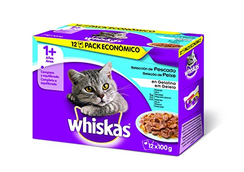 Multipack de 12 bolsitas de 100g de selección de pescados para gatos adultos |  [Pack de 4]