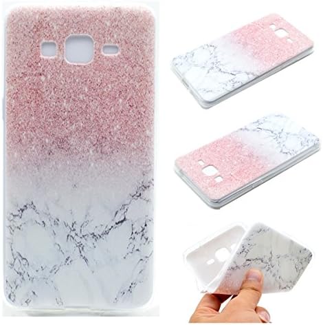 Galaxy J2 Prime Case, Galaxy J2 Prime Cover, Kio Colorful Patterns Ultra Thin Transparent Back Case Impact Resistant Flexible Soft TPU Silicone Bumper Case for Samsung Galaxy J2 Prime (Bling Pink) with (One Smartphone Stand)