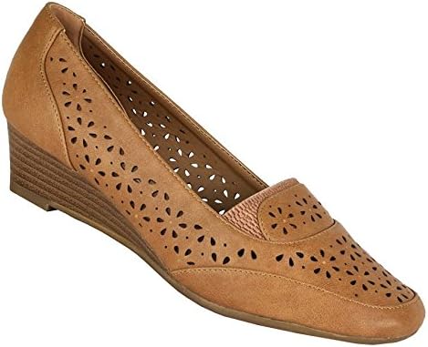 Womens ladies mid heel smart office work party comfort pumps fermal court shoes_Black_4