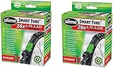2 x Slime Bike Inner Tubes 26 x 1.75-2.125 Mountain Bikes Schrader Valves - Slime Filled To Instantly Seal And Repair Punctures