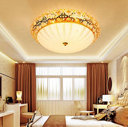 Preisvergleich Produktbild Cdbl -Deckenleuchte Deckenleuchte moderne stilvolle Wohnzimmer Schlafzimmer Lampe Esszimmer Gang goldenes rundes Licht Schlafzimmer Deckenleuchten ( größe : 48*19cm )