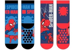 ILS I LOVE SHOPPING 2 pary Oficjalne antypoślizgowe skarpety dziecięce skarpety antypoślizgowe SPIDERMAN