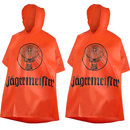 Preisvergleich Produktbild Jägermeister Poncho Regenmantel Regencape - 2er Set