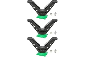 WILDGAMEPLUS Outdoor 3 Stück 360° drehbar V Joch Halterung Kopf Antislip Shooting Rest Top mit 1/4„ bis 3/8“ Gewinde Schrauben für Einbeinstativ Zweibeinstativ Stativkopf WG-3CS08