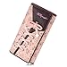 Produktbild Damen Handy Leder Geldbörse,Charminer Phone Case Hülle Geldbörse mit Kartenfächer,Damen Geldbeutel mit Blumen Schnürsenkel,multifunktionale Portemonnaie Handytasche für iPhone Smartphone.